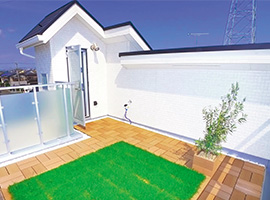 保証つき付加価値の高い屋上緑化ガーデン