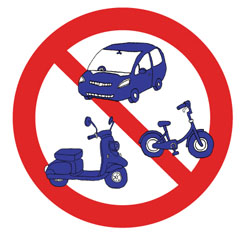 違法駐車・違法駐輪禁止！イメージ