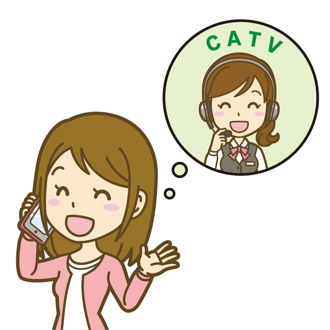ケーブルテレビ会社へ連絡