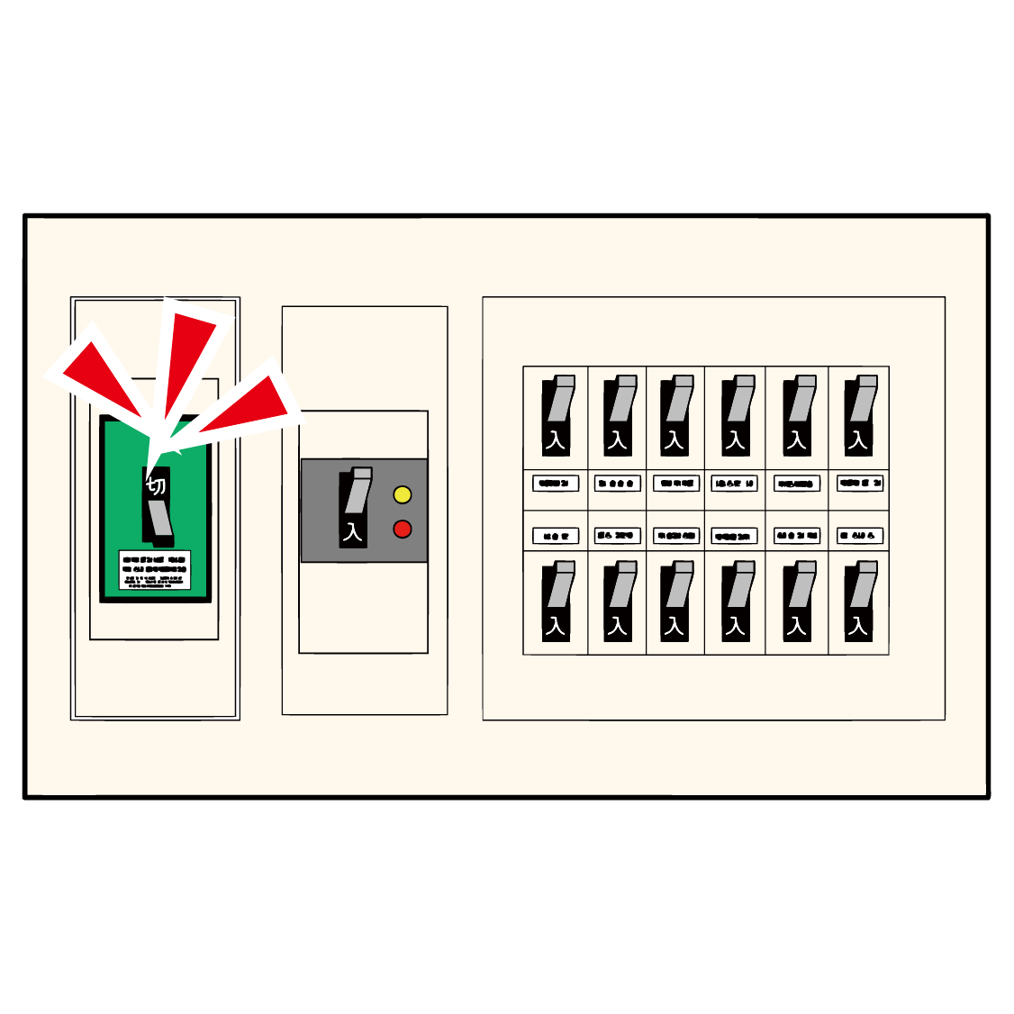 電源を切りましょう